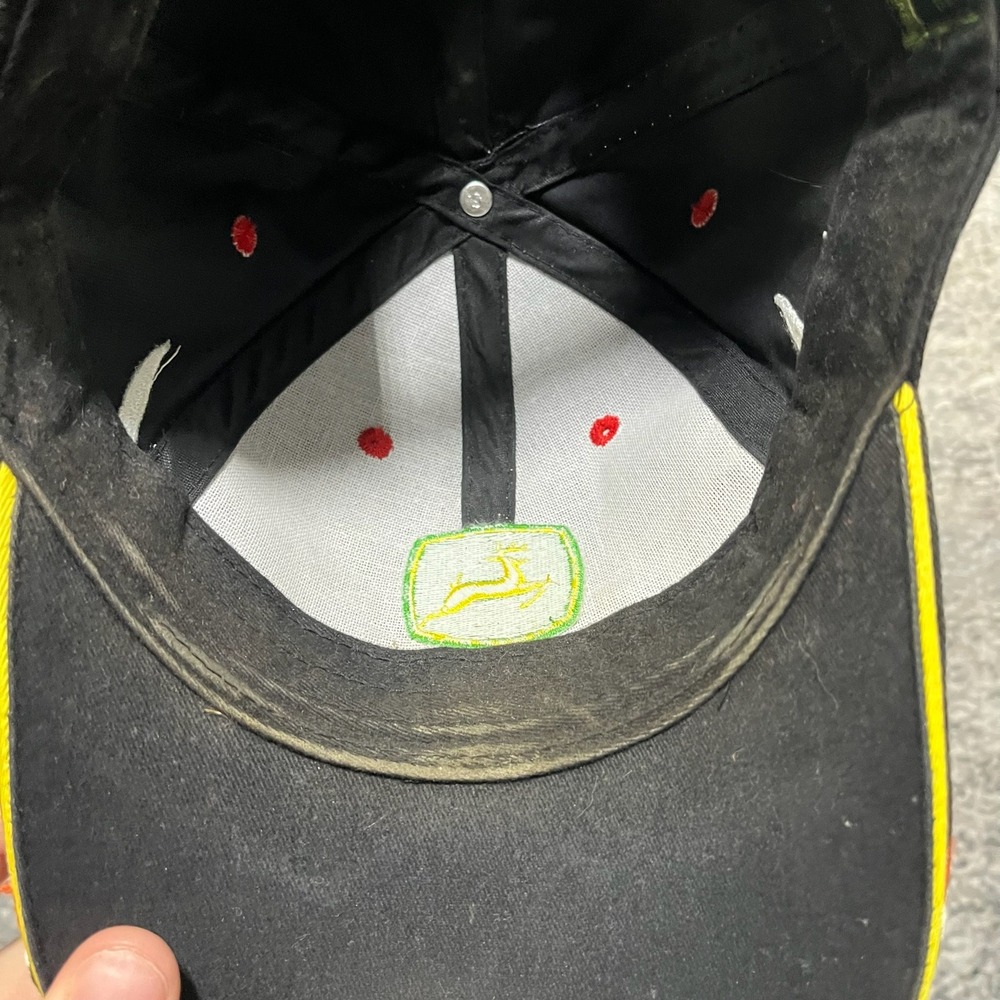 Vintage John Deere Hat Flames Hat‎ Embroidered Grunge Skater Y2K Adjustable Cap - Picture 5 of 7